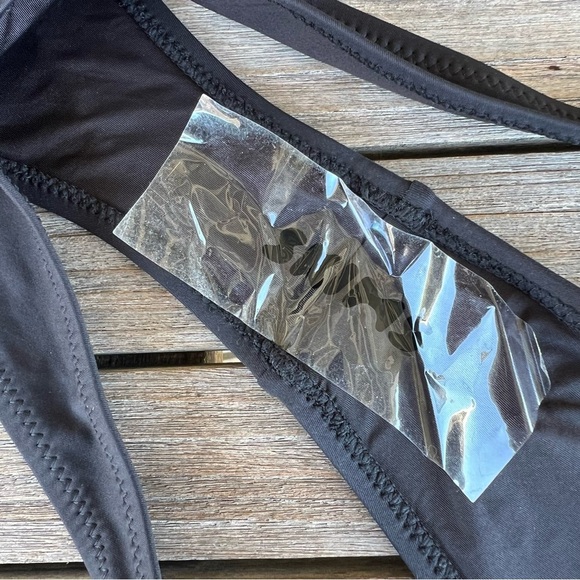 SKIMS Cheeky Tanga Bikini Bottom Onyx Black Sexy Swimwear SW-TAN-0783 Med NWT - Picture 5 of 11